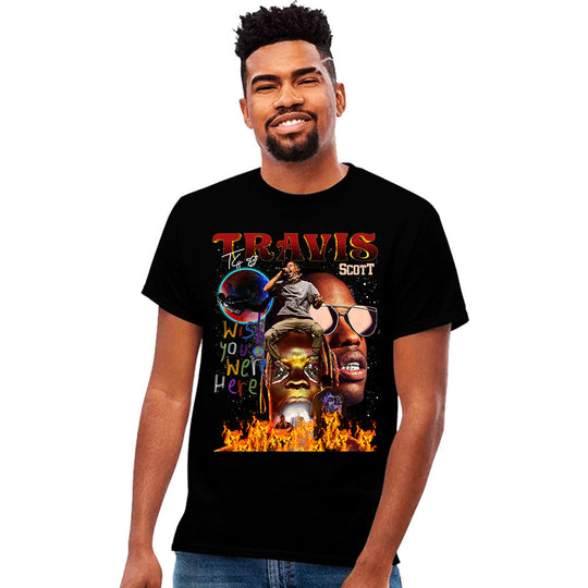 Playera Travis Scott Rapero Trap Algodon Hombre Beloma