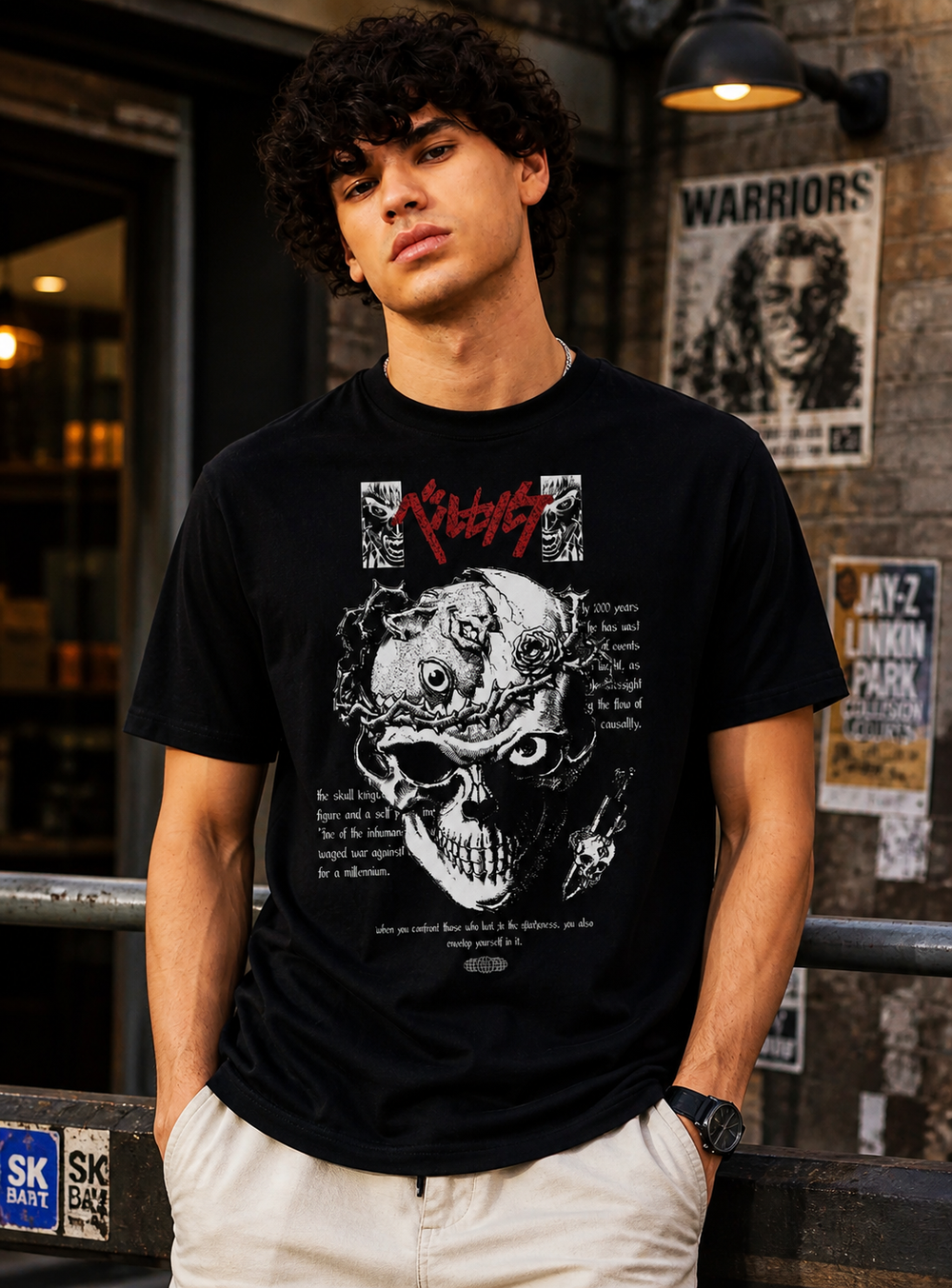 Playera Berserk Hombre Algodon Estampada Anime Retro Beloma