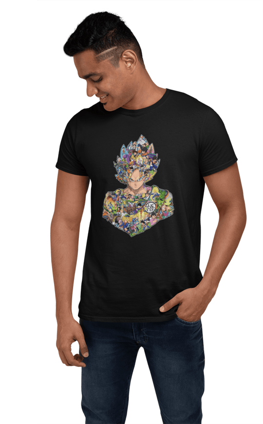Playera Anime Hombre Algodón Dragon Ball Goku Saiyajin Beloma