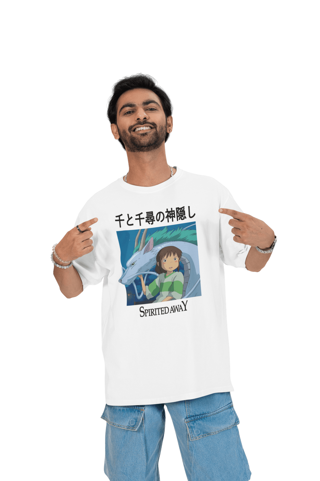Playera Anime Hombre Algodon El Viaje de Chihiro Studio Ghibli Beloma