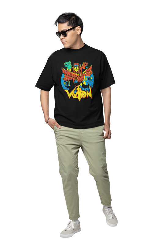 Playera Anime Clásico Voltron Mecha Robots Giants Hombre Algodon