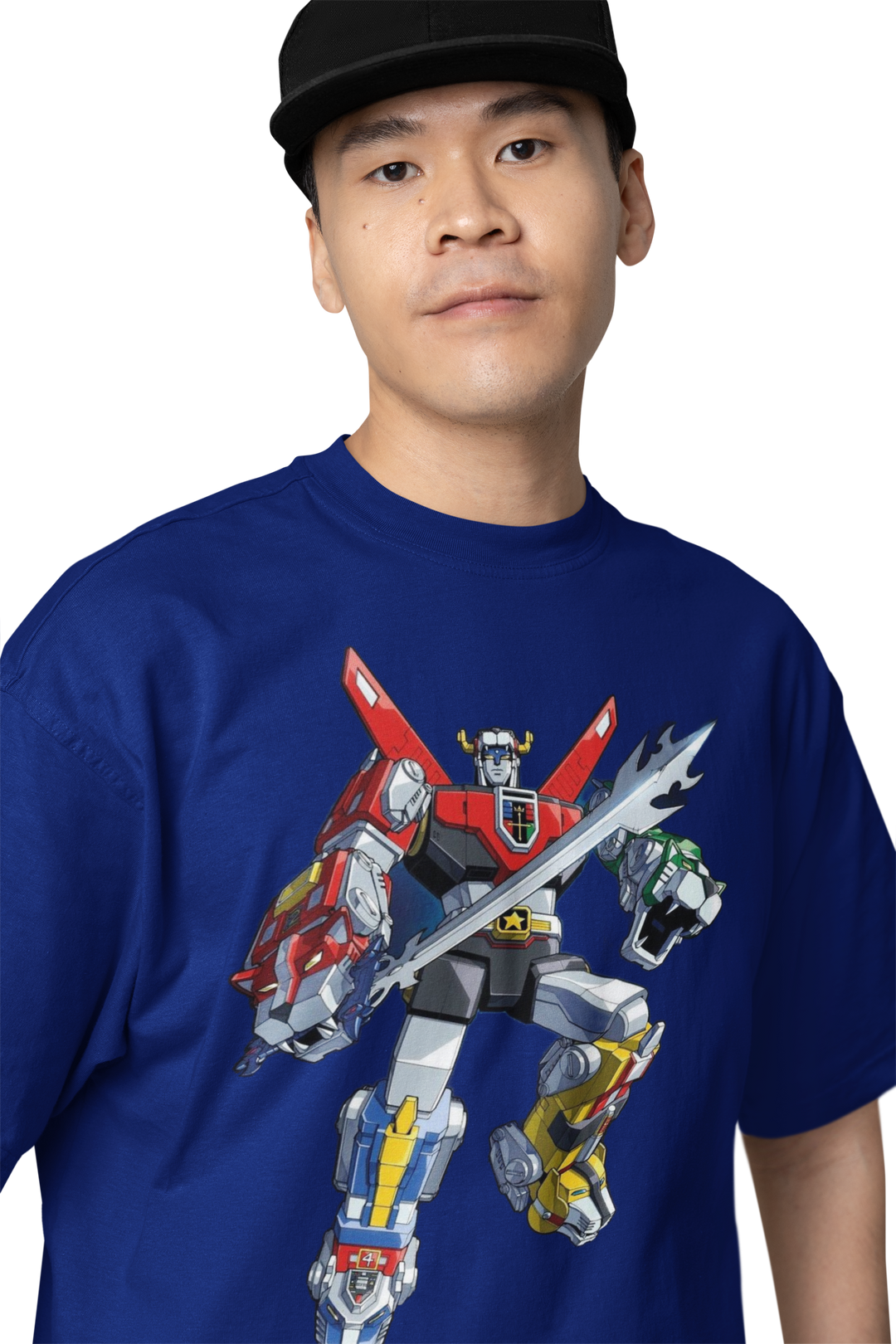 Playera Anime Hombre Algodon Voltron Retro Robot Mecha Beloma