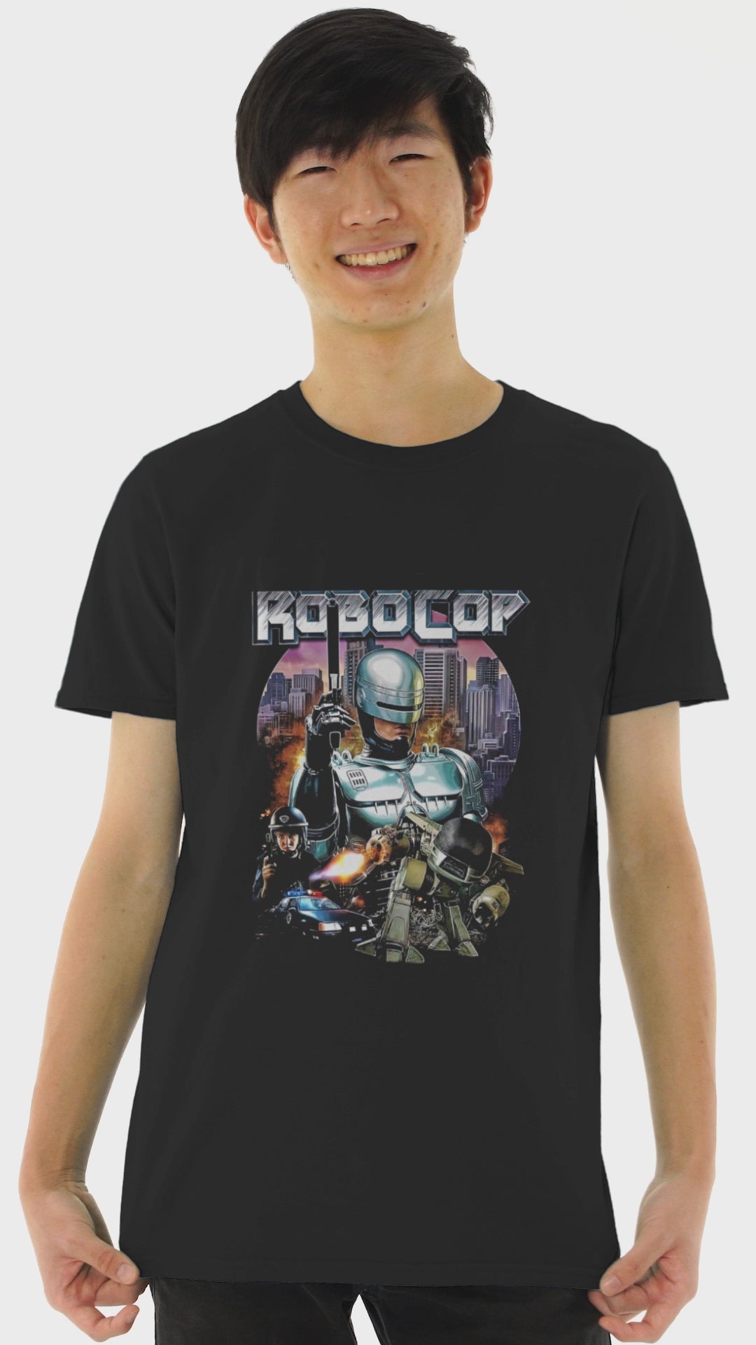 Playera Hombre Algodón Robocop Películas Beloma