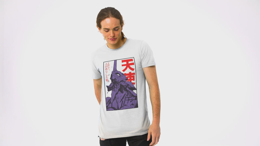 Playera Anime Hombre Algodon Evangelion Mecha Shinji Beloma