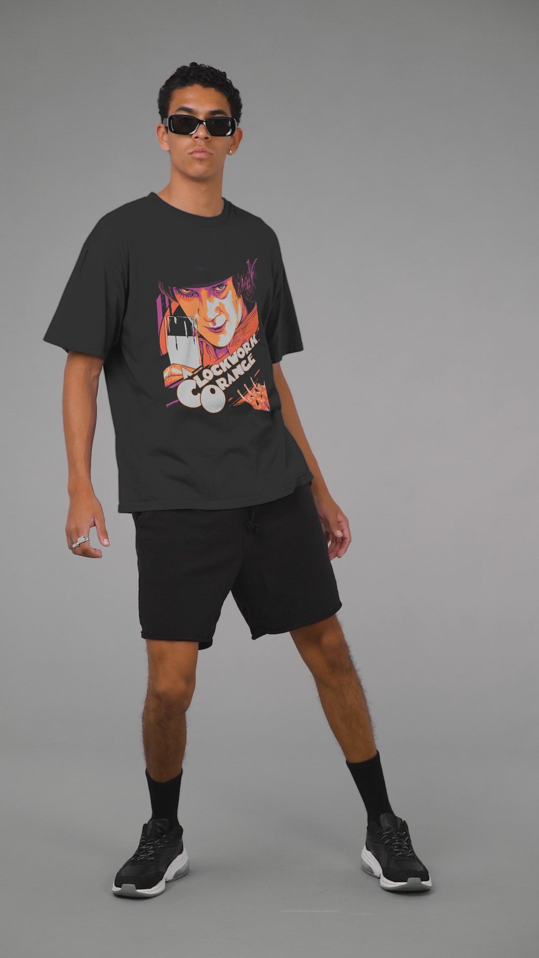 Playera Hombre Algodón Naranja Mecánica Películas Beloma