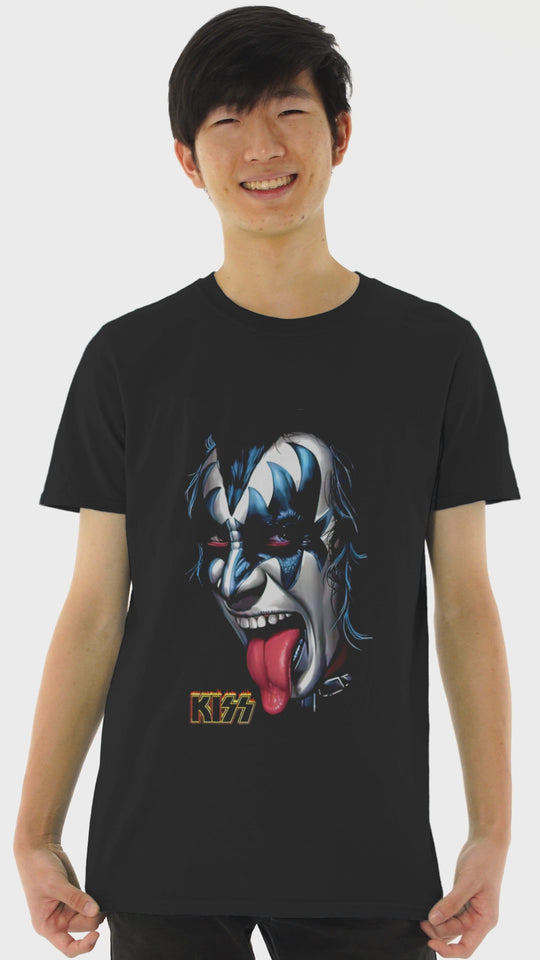 Playera Hombre Algodón Kiss Gene Simmons Música Beloma
