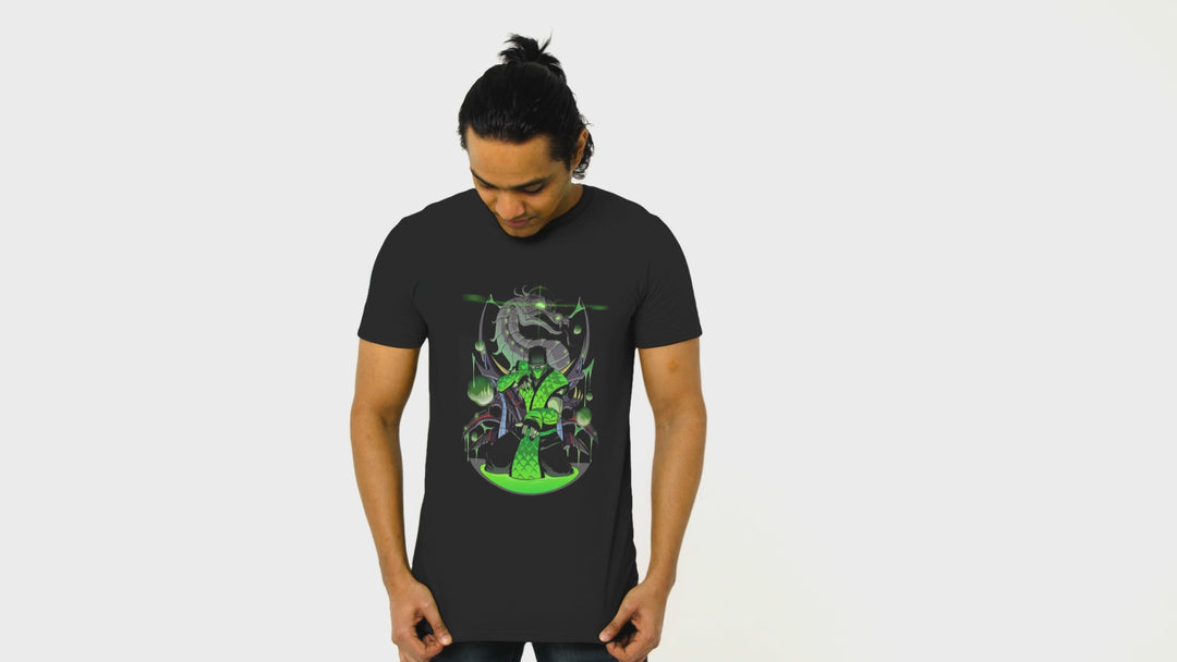 Playera Hombre Algodón Mortal Kombat Reptile Videojuegos Beloma