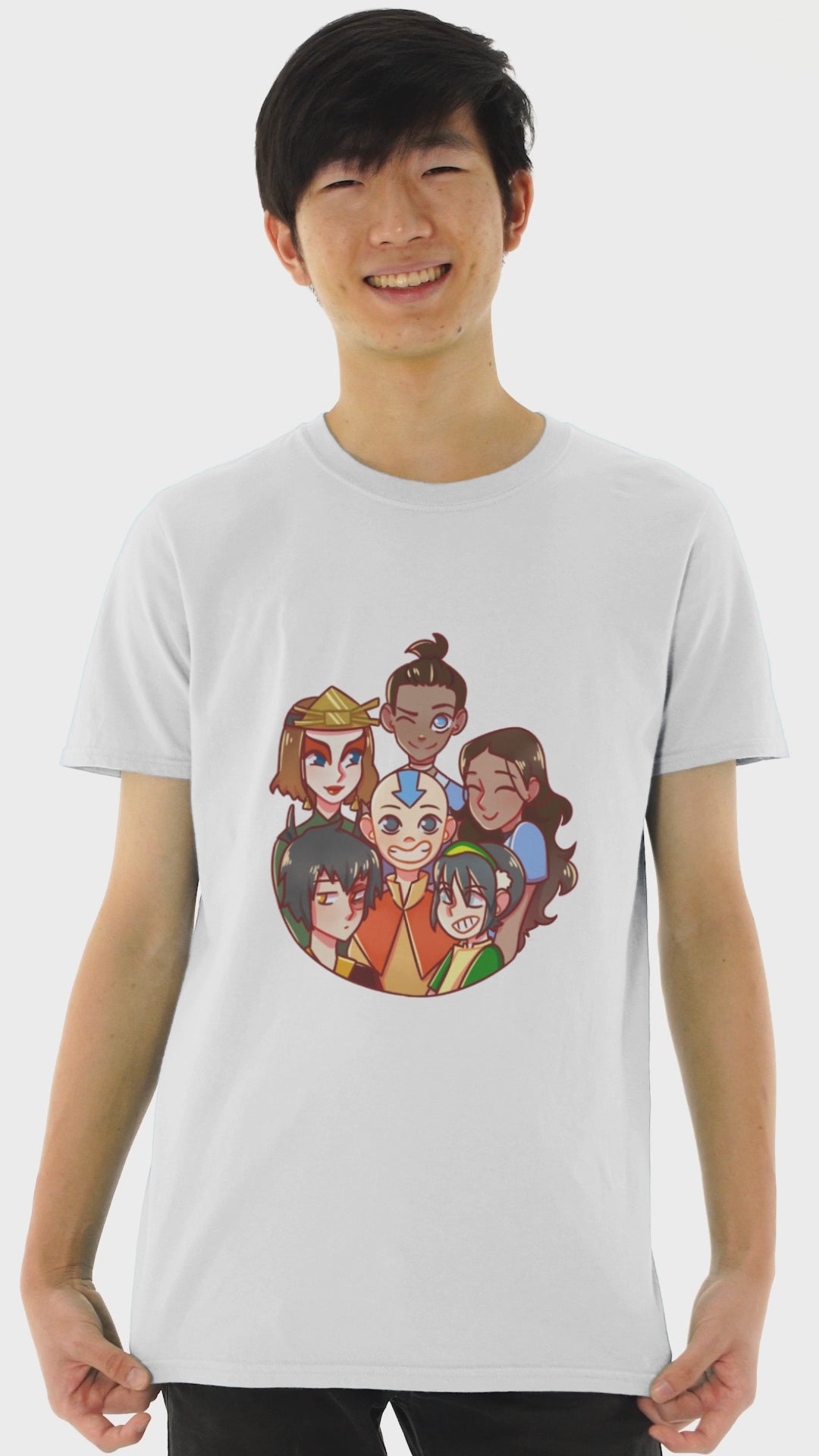 Playera Hombre Algodón La Leyenda de Aang Caricaturas Beloma