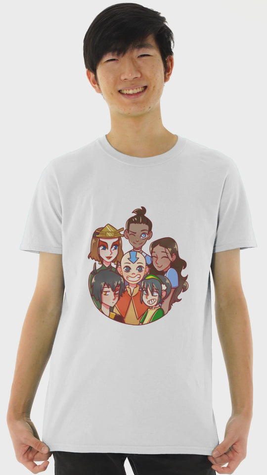 Playera Hombre Algodón La Leyenda de Aang Caricaturas Beloma