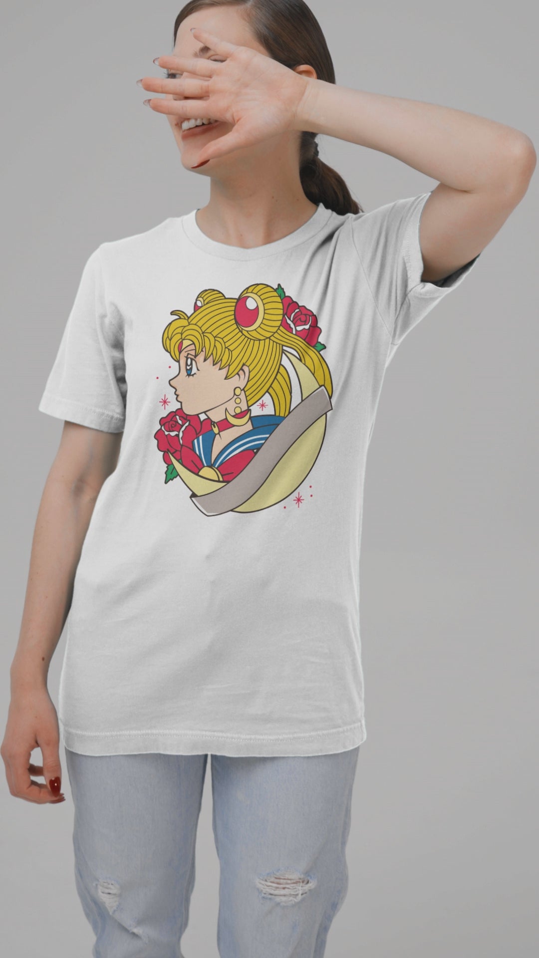 Playera Anime Mujer Sailor Moon Magia Poder Lunar Beloma