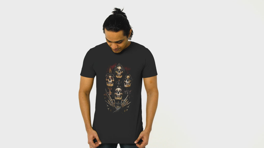 Playera Hombre Algodón Queen Calaveras Rock Música Beloma