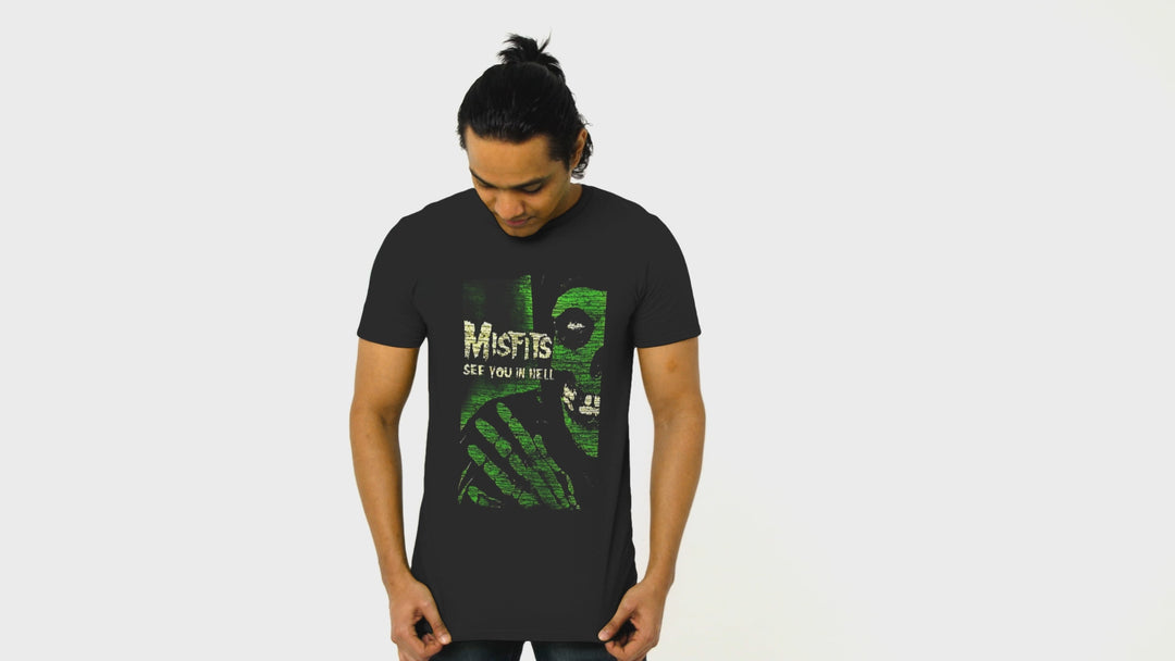 Playera Hombre Algodón Misfits Música Beloma