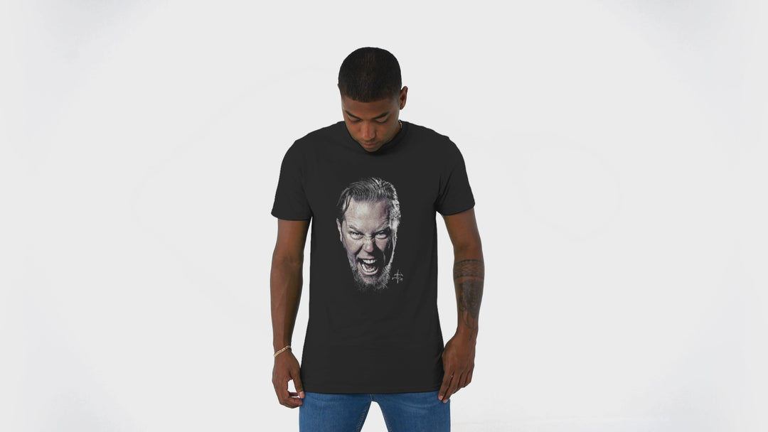 Playera Hombre Algodón Metallica James Hetfield Música Beloma
