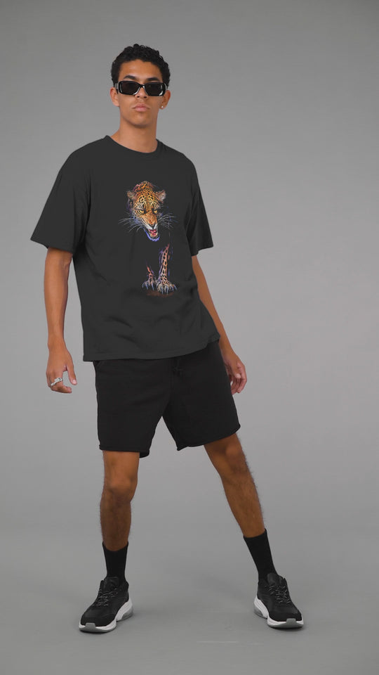 Playera Hombre Algodón Jaguar Gruñiendo Beloma