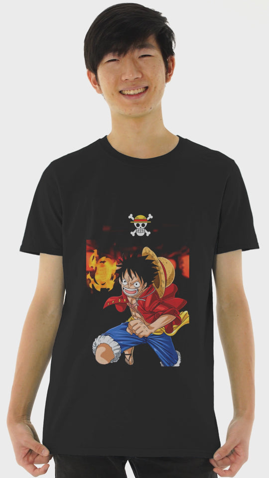 Playera Anime Hombre Algodon One Piece Luffy Beloma