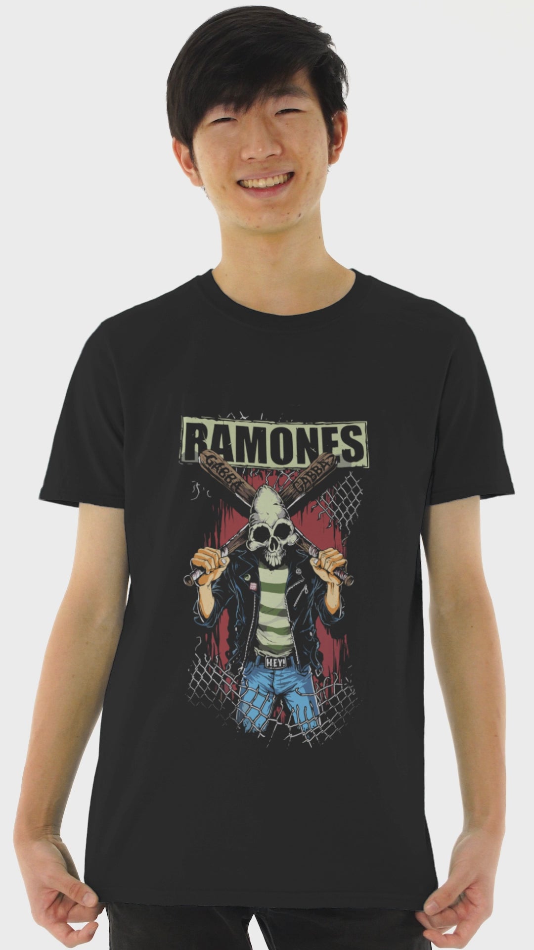 Playera Hombre Algodón The Ramones Música Beloma
