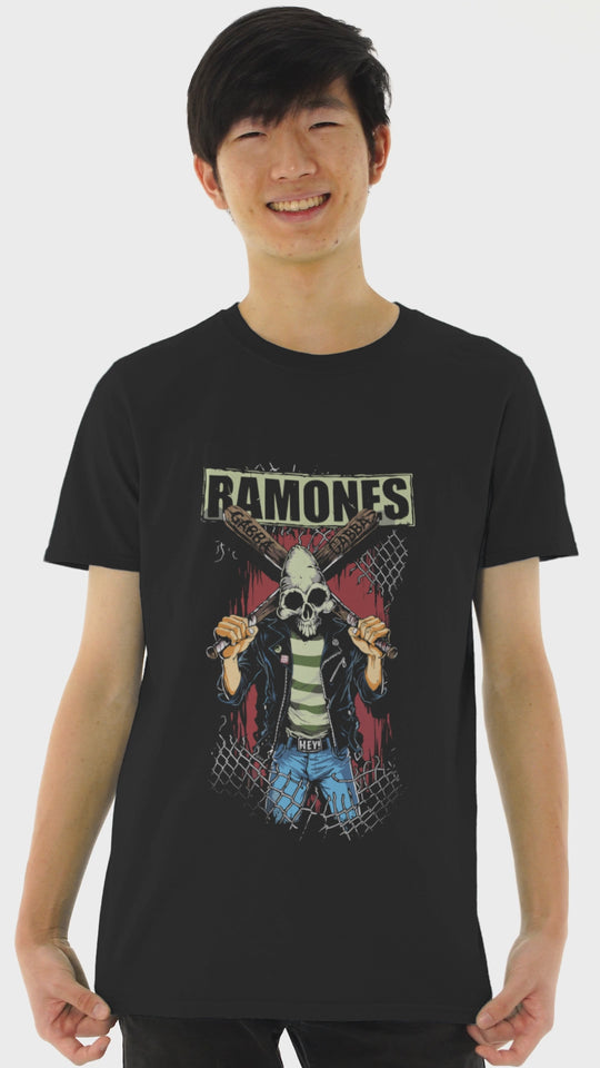 Playera Hombre Algodón The Ramones Música Beloma