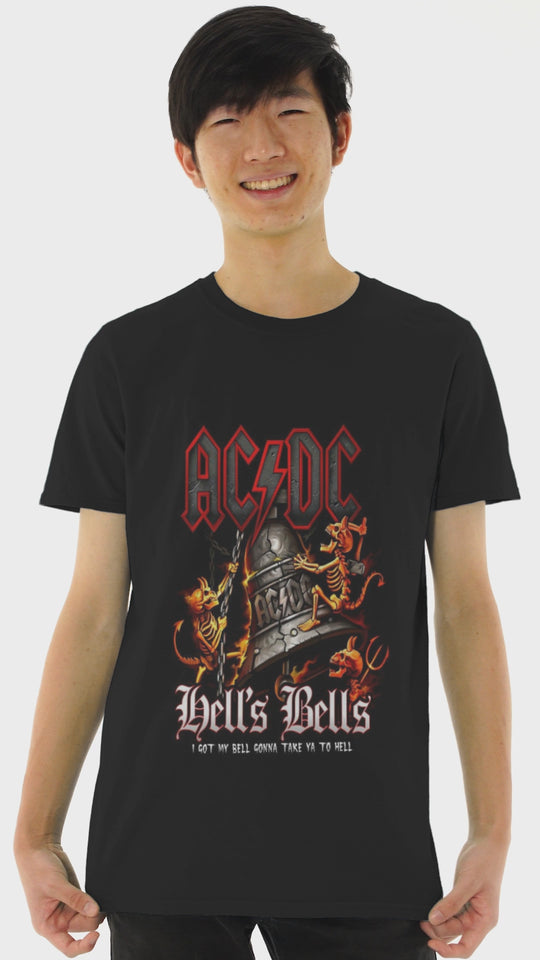 Playera Hombre Algodón Hell Bells Música Beloma