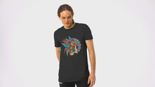 Playera Hombre Algodón México Guerrero Quetzalcoatl Beloma