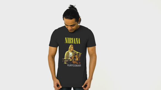 Playera Hombre Algodón Nirvana Kurt Cobain Música Beloma