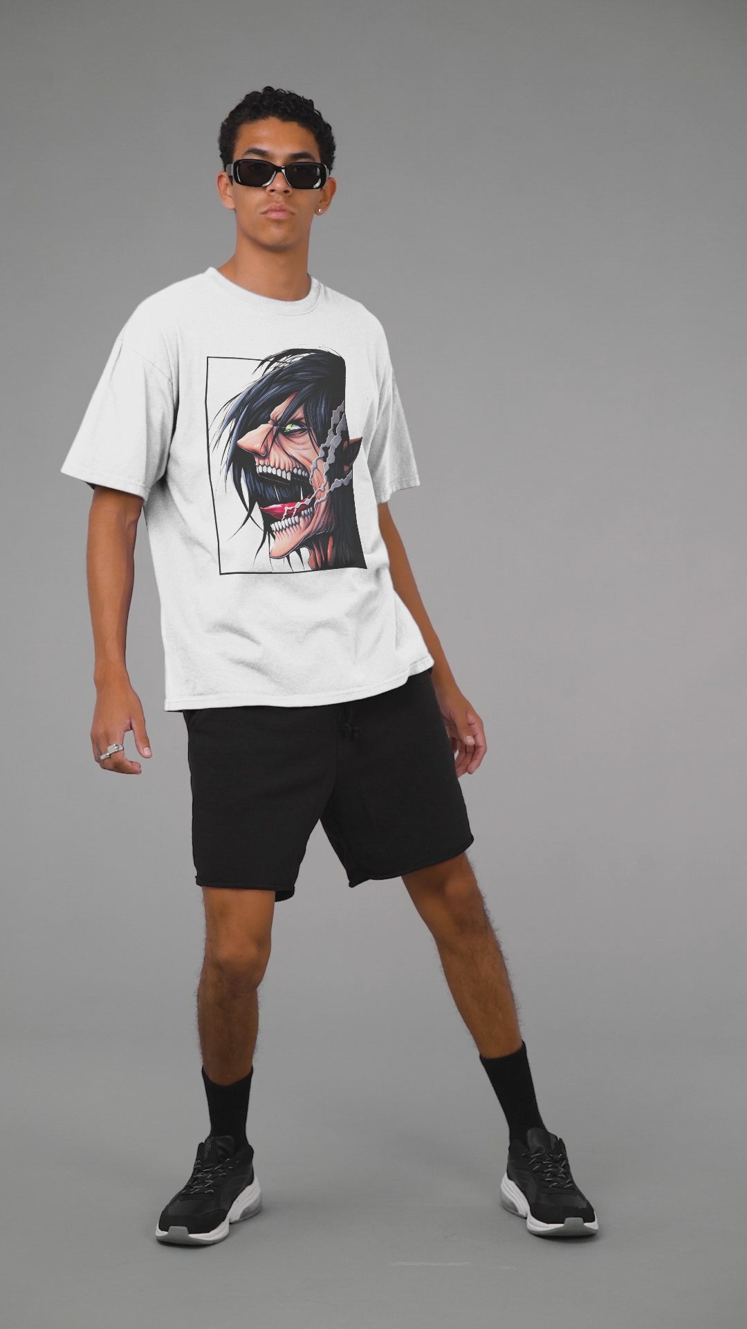 Playera Anime Hombre Algodon Attack On Titan Eren Titan Beloma