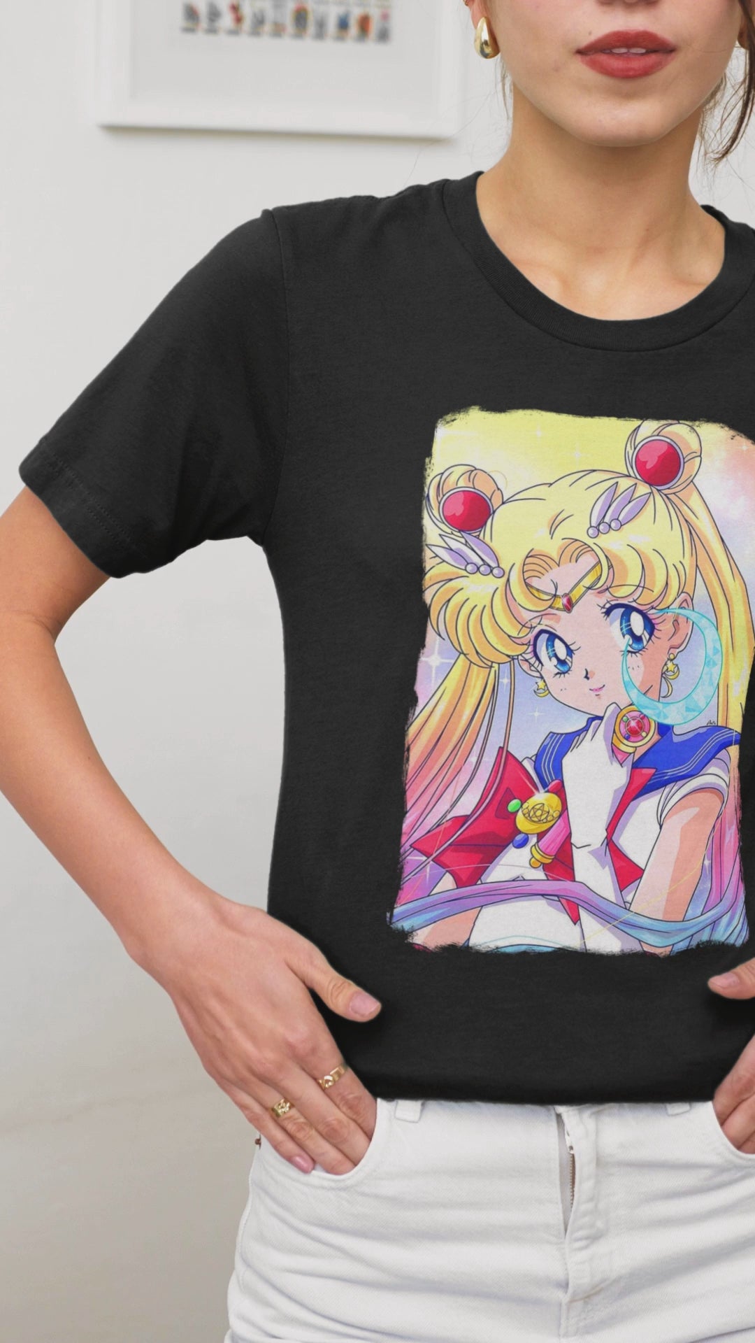 Playera Anime Mujer Sailor Moon Magia Poder Lunar Beloma