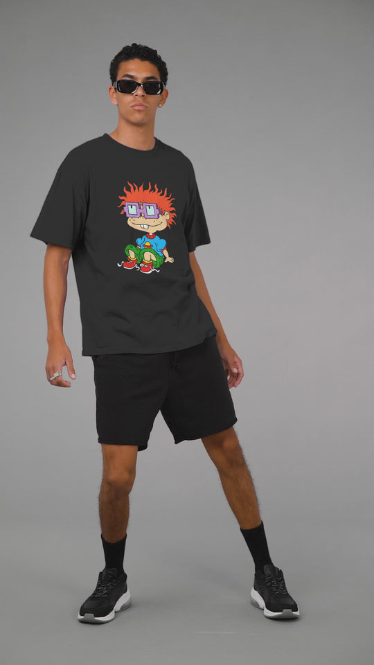 Playera Hombre Algodón Aventuras En Pañales Carlitos Caricaturas Beloma