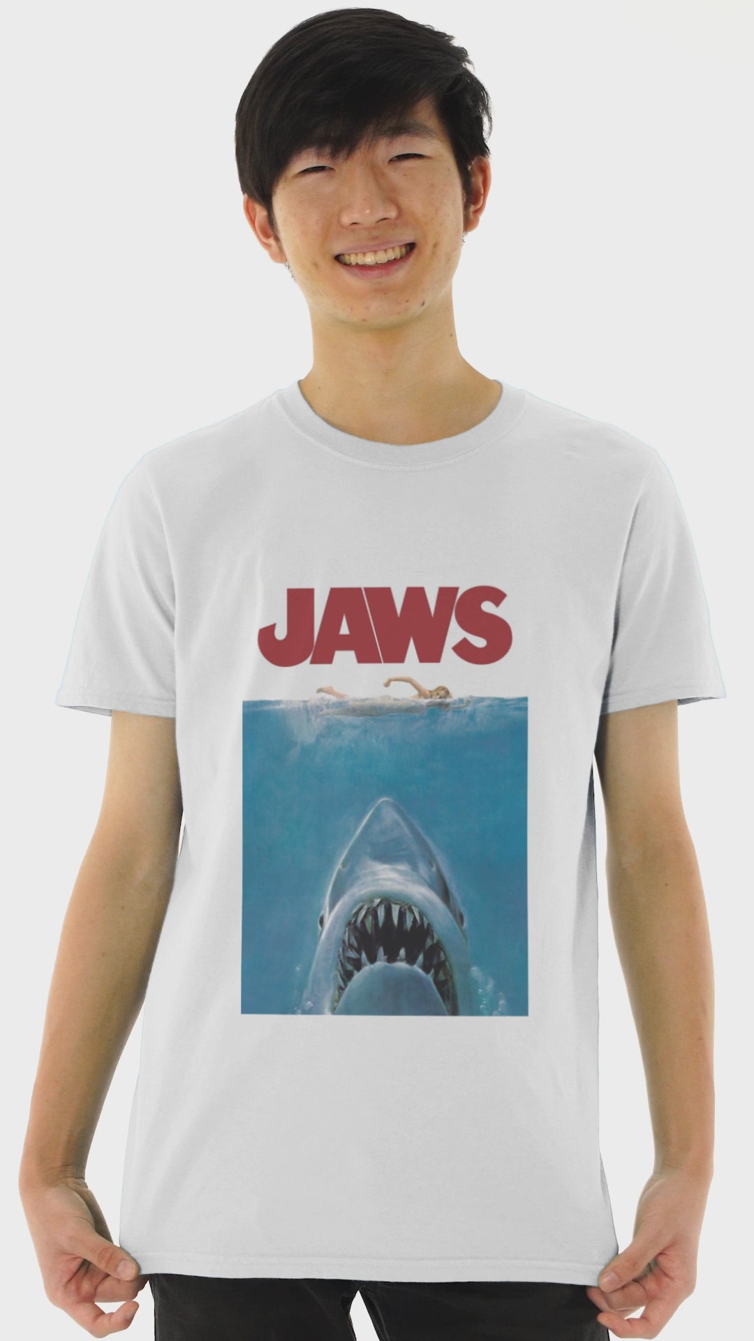 Playera Hombre Algodón Tiburón "Jaws" Poster Películas Terror Beloma