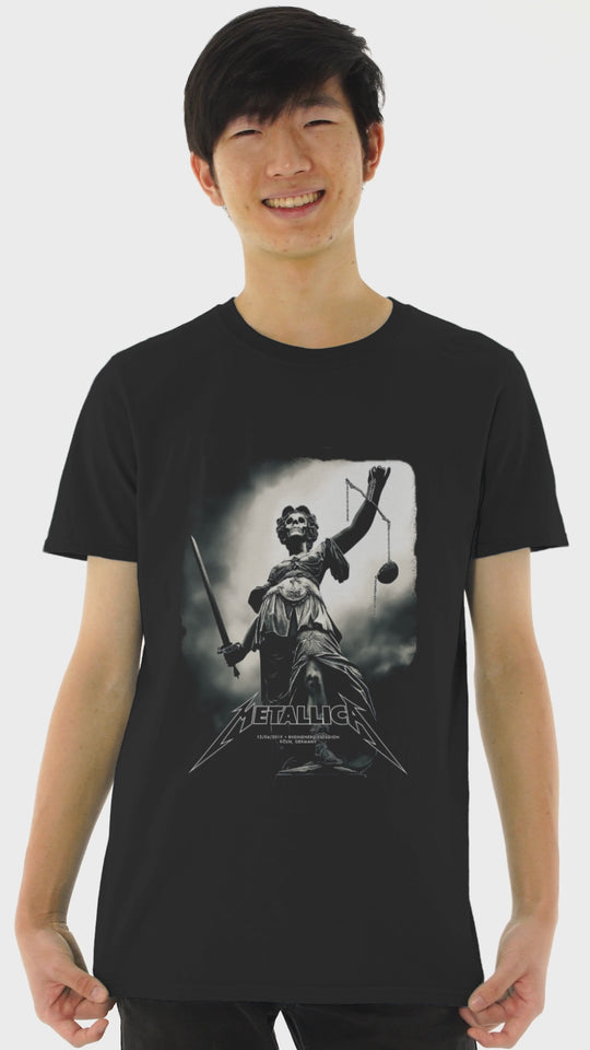Playera Hombre Algodón Metallica - Calavera Rock Música Beloma