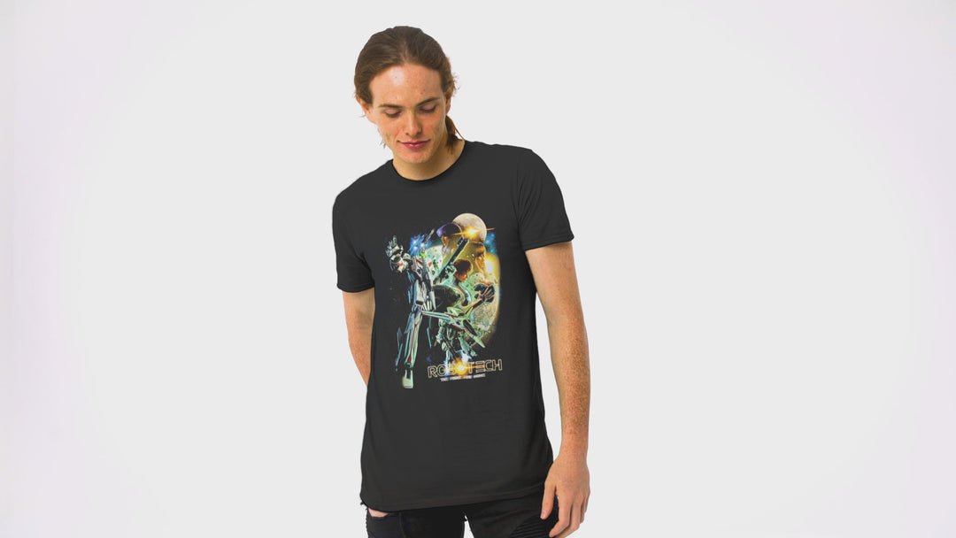 Playera Anime Hombre Robotech Robot Mecha Retro Beloma