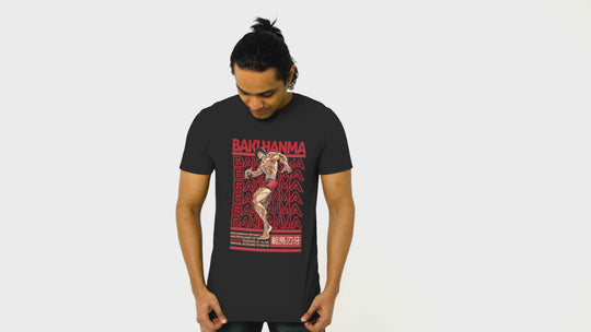 Playera Anime Hombre Algodon Baki Hanma Artes Marciales Beloma