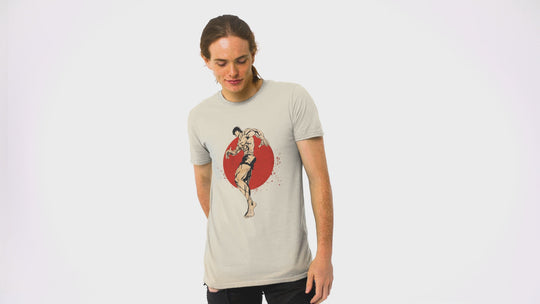 Playera Anime Hombre Algodon Baki Hanma Artes Marciales Beloma