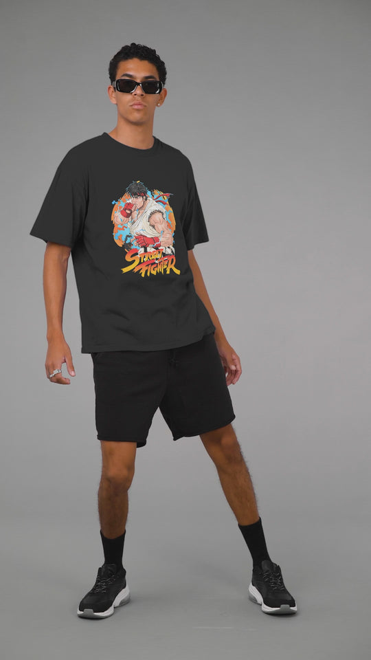Playera Hombre Algodón Street Fighter Ryu Clásico Videojuegos Beloma