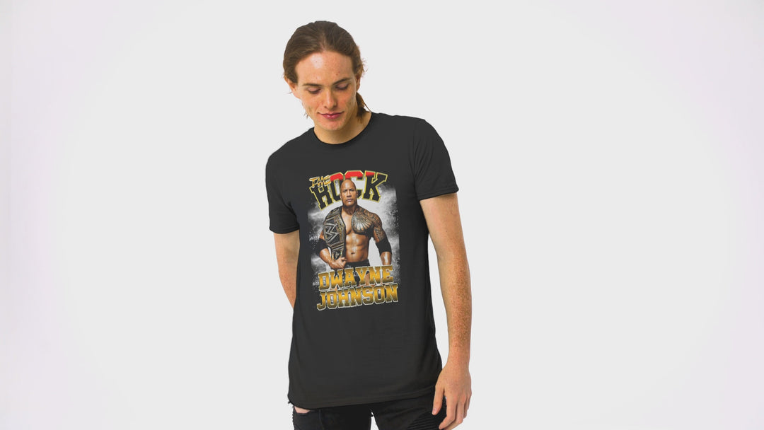 Playera Lucha Libre Hombre Algodón The Rock Dwayne Johnson Beloma