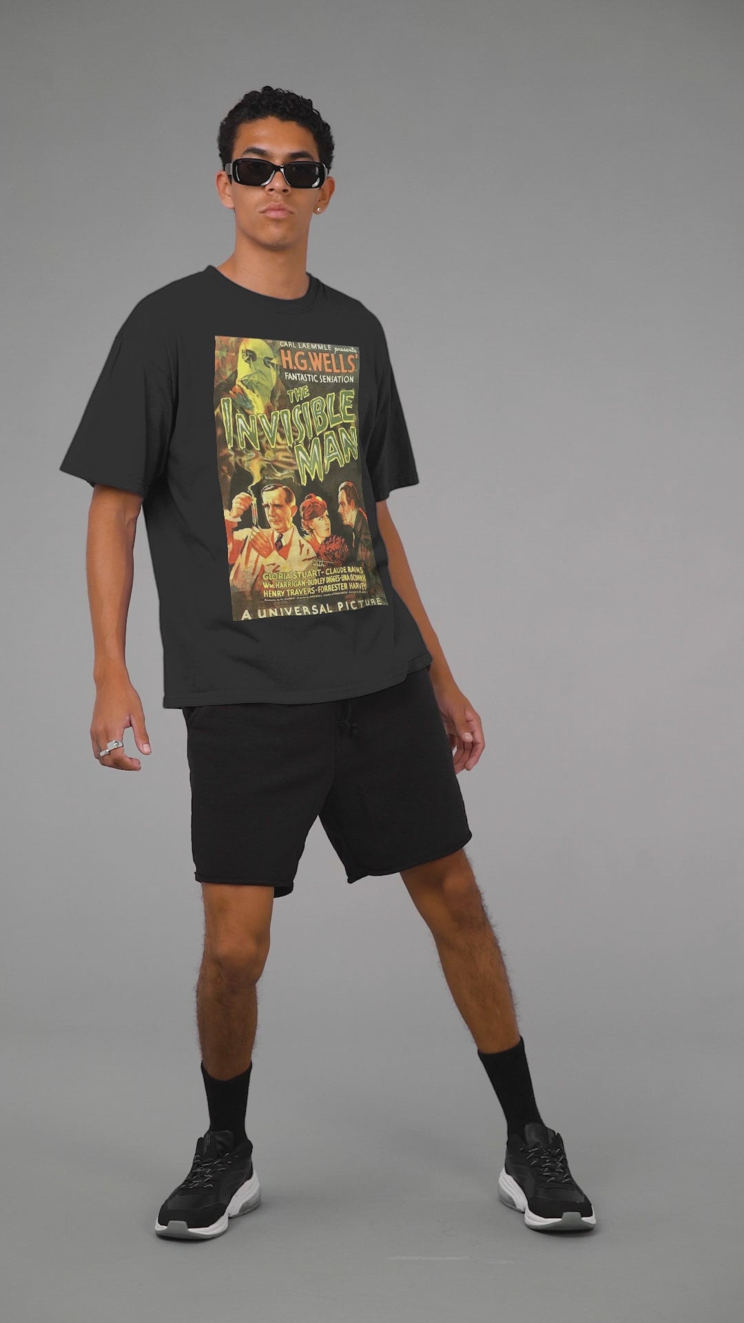 Playera Hombre Algodón The Invisable Man Poster Película Terror Beloma