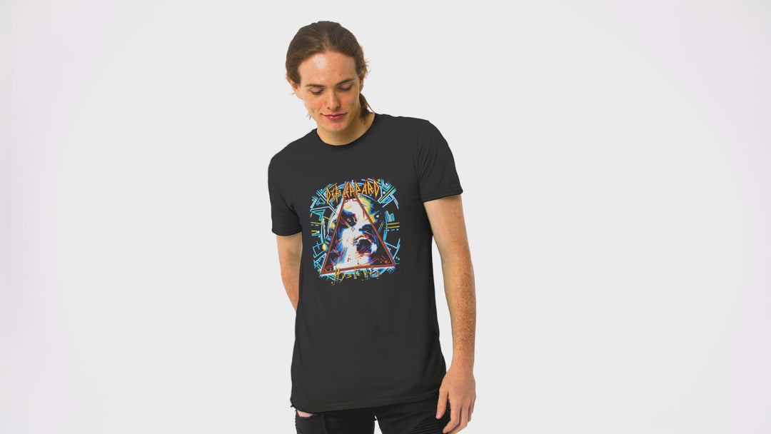 Playera Hombre Algodón Def Leppard Hysteria Música Beloma