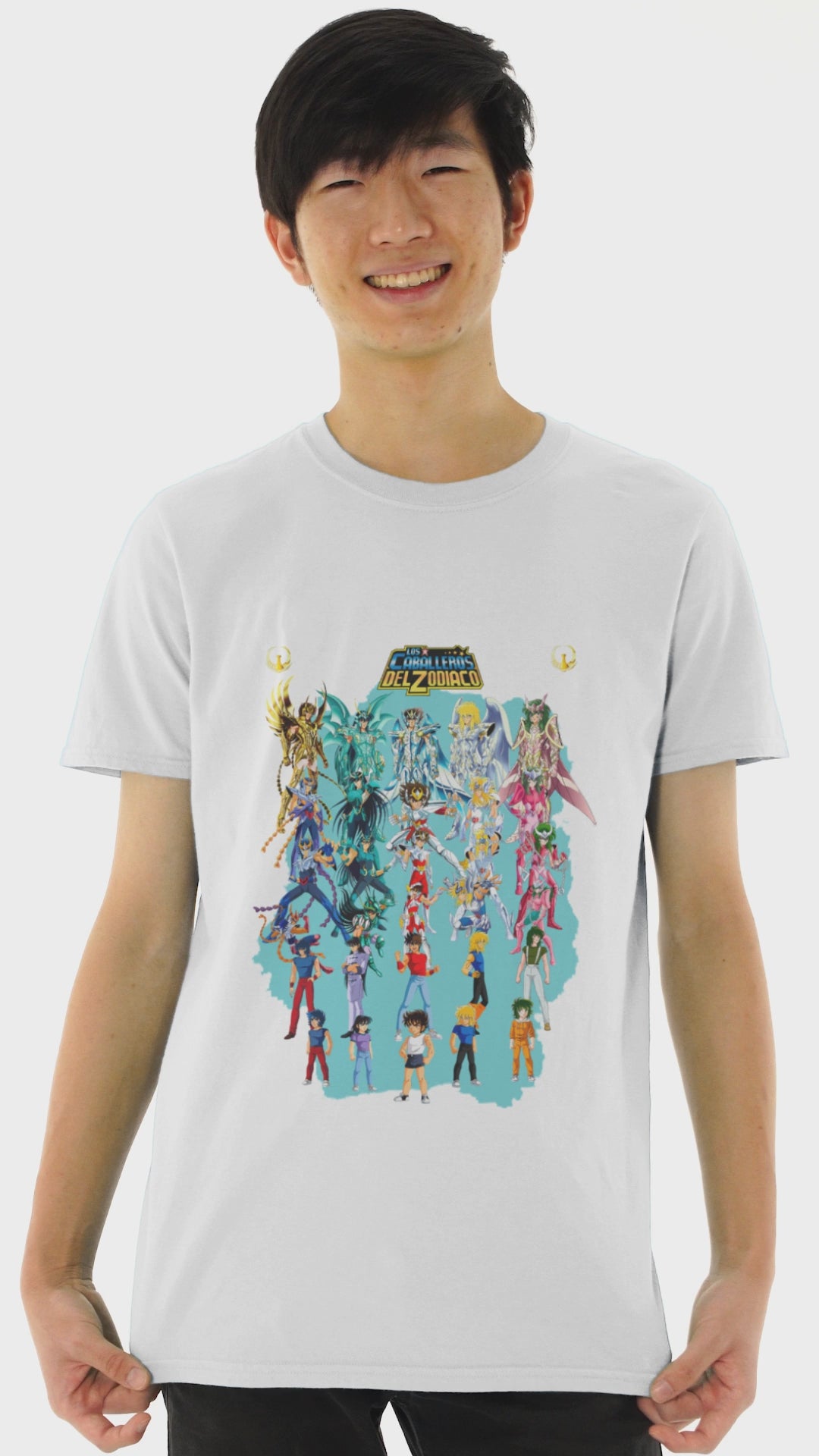 Playera Anime Hombre Algodon Caballeros del Zodiaco Beloma