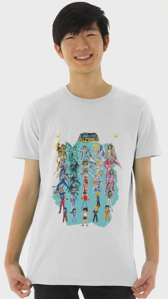 Playera Anime Hombre Algodon Caballeros del Zodiaco Beloma