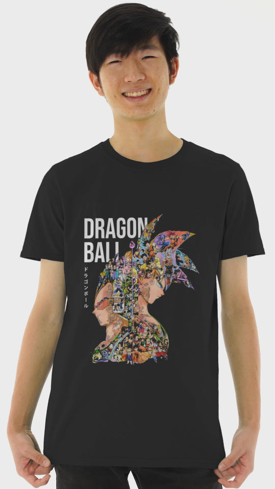 Playera Anime Hombre Dragon Ball Goku Vegeta Beloma