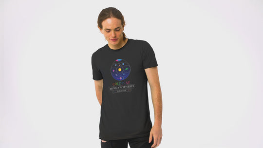 Playera Hombre Algodón Coldplay - Music of The Spheres Rock Música Beloma