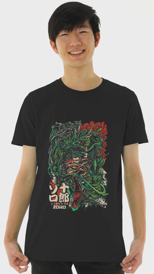 Playera Anime Hombre Algodon One Piece Zoro Beloma