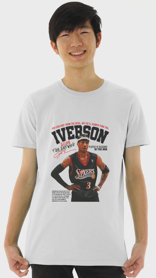 Playera Basquetbol Hombre Algodón Allen Iverson Beloma