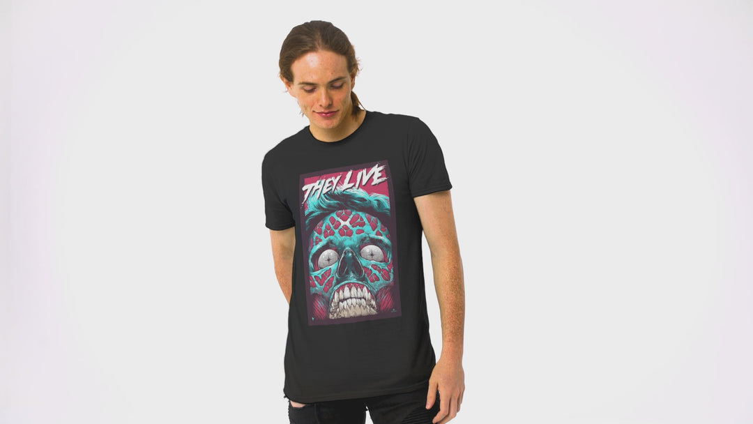 Playera Hombre Algodón They Live Películas Terror Beloma