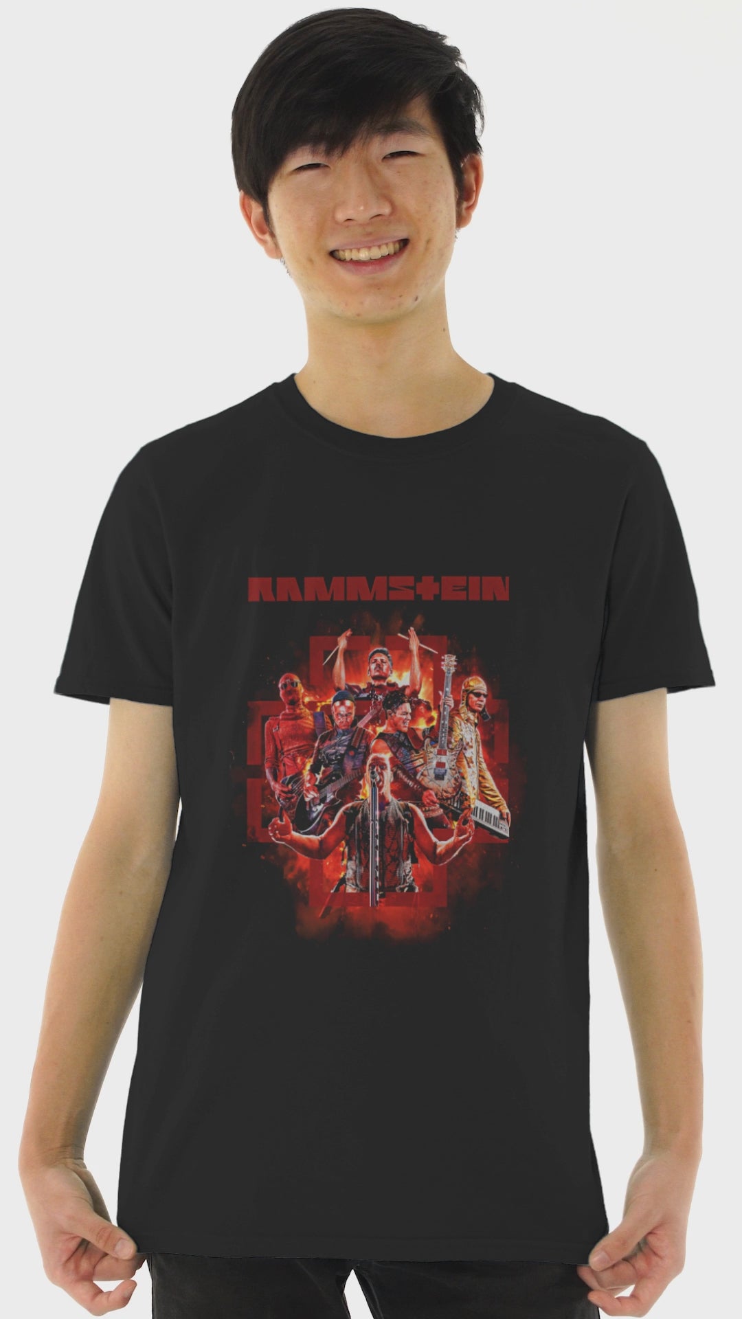 Playera Hombre Algodón Rammstein Rock Música Beloma