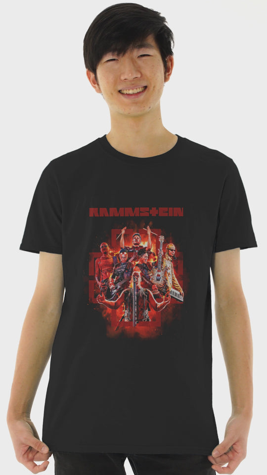 Playera Hombre Algodón Rammstein Rock Música Beloma