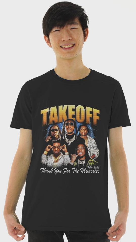 Playera Hombre Algodón Take Off Rapero Música Beloma