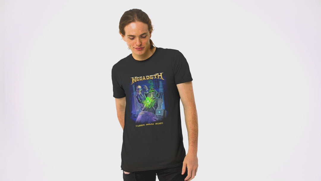 Playera Hombre Algodón Megadeth Cyber Army Música Beloma