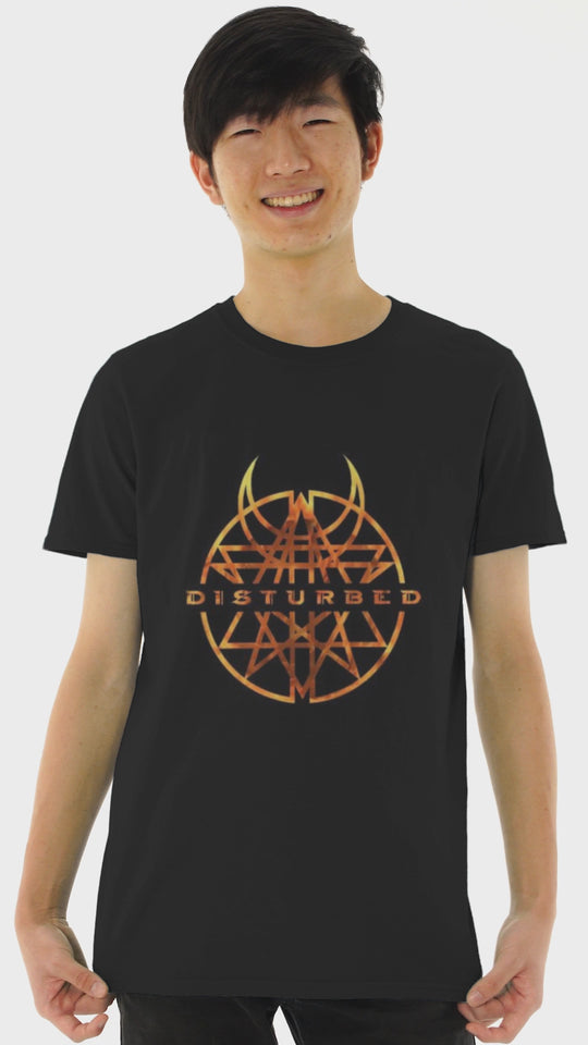 Playera Hombre Algodón Disturbed Rock Música Beloma