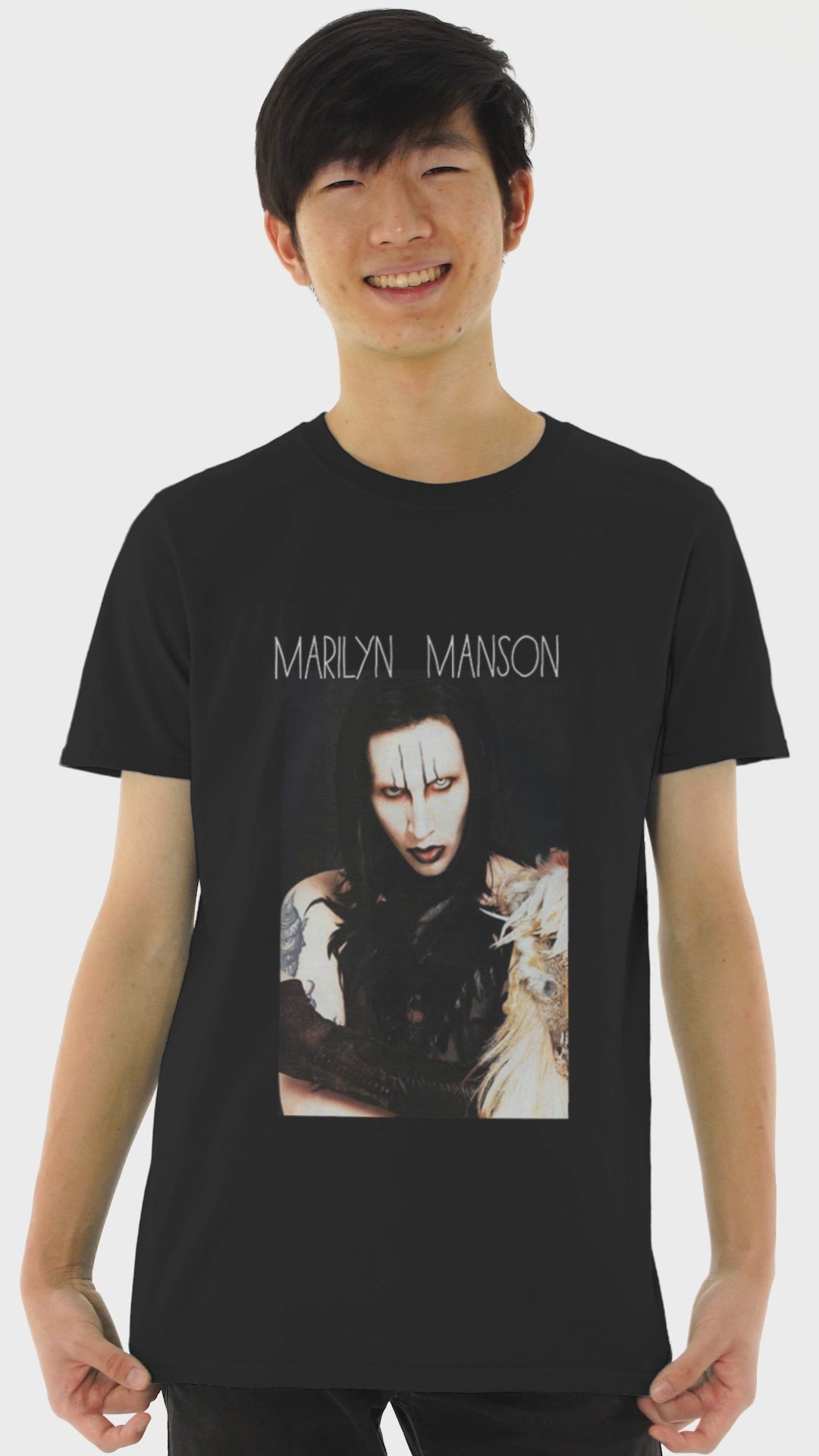 Playera Hombre Algodón Marilyn Manson Música Beloma