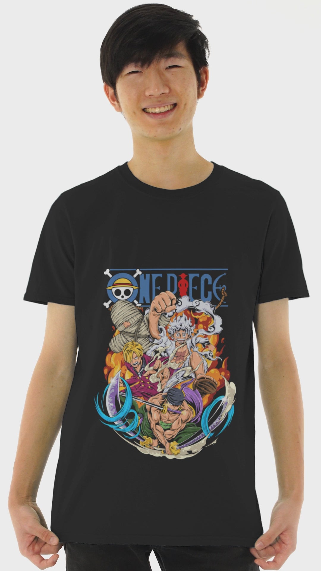 Playera Anime Hombre Algodon One Piece Piratas Beloma